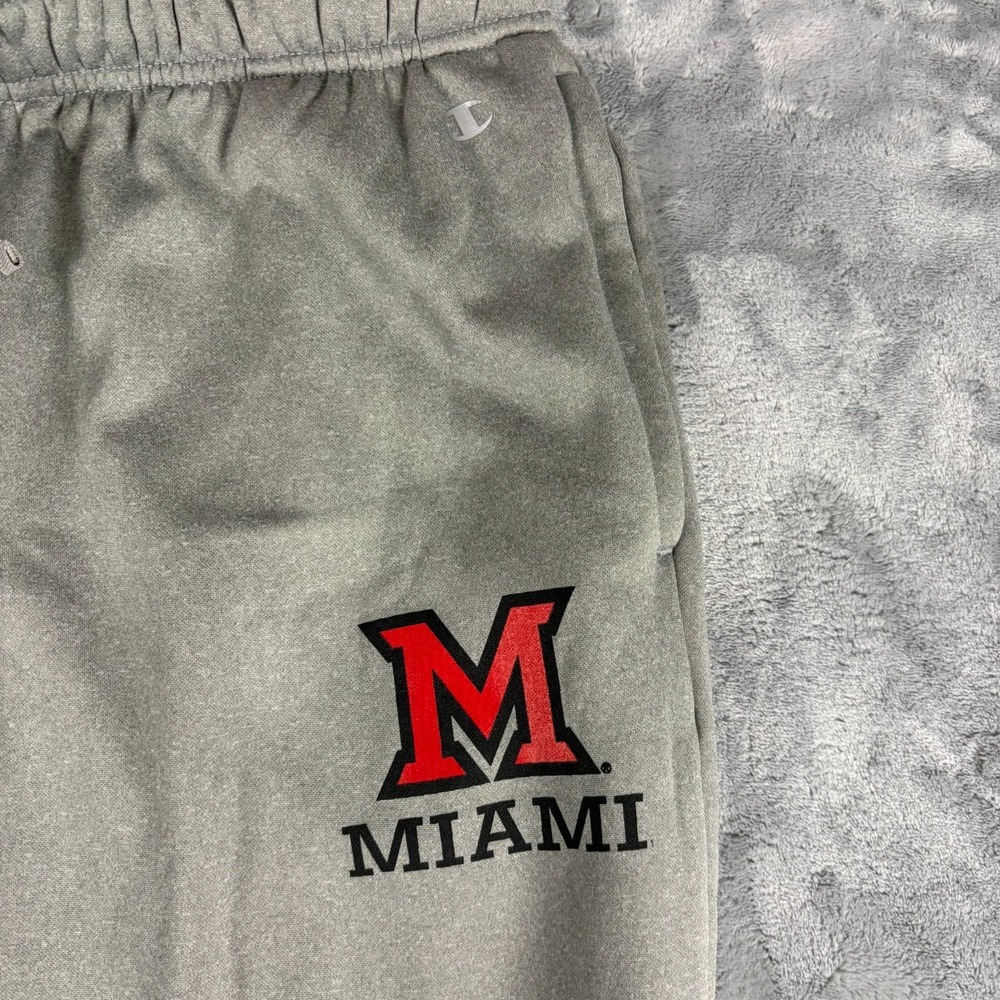 Miami University Redhawks Mens Size Medium Champion Sweatpants Grey NEW! - Picture 5 of 12